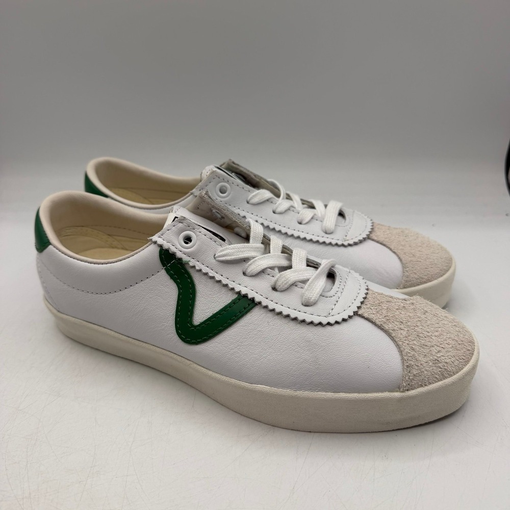 Vans Premium LX Sport Low 73 Shoes Mens 8 Womens 9.5 White Green VN000D2JGRN